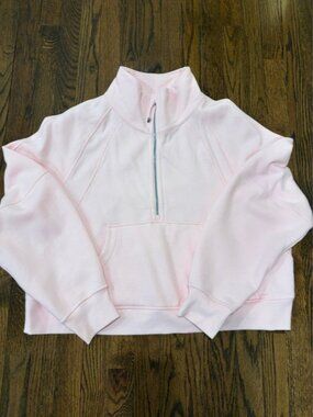 lululemon athletica Light Pink Half-Zip Pullover Sweatshirt